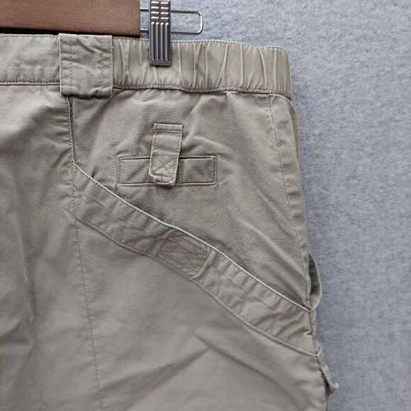Columbia Mens Khaki Cargo Fishing Shorts With Adjustable Waistband & Mesh Pocket - Picture 6 of 11